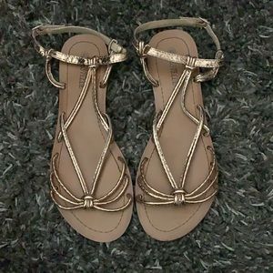 NWOT Rose Gold Sandals